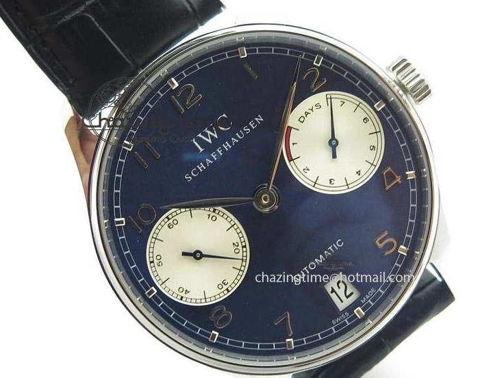 MIROTIME 0710 Portuguese Real PR IW500112 ZF 1:1 Laureus Edition On Black Leather Strap A Flexible 7369